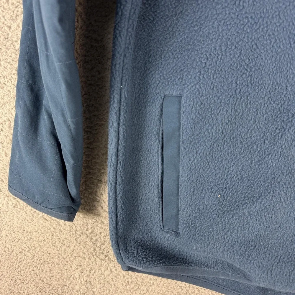 Adidas Chore Coat Jacket‎ Mens XL Blue Crew Navy Golf Fleece Lined HF6517 New